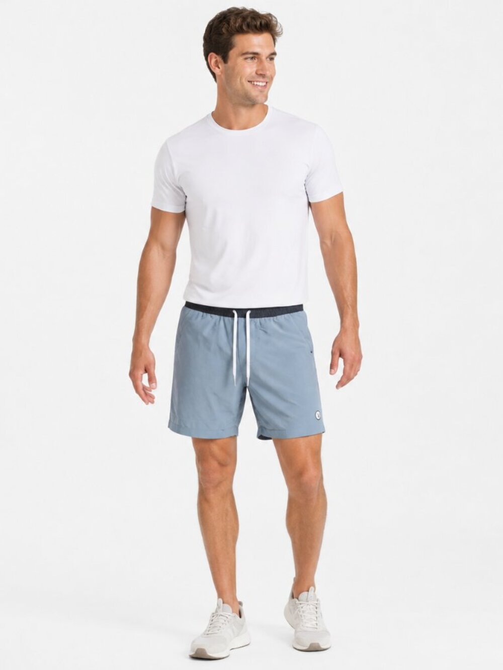 Vuori Men’s Blue Performance Drawstring Pocket Athletic Shorts Sz XL